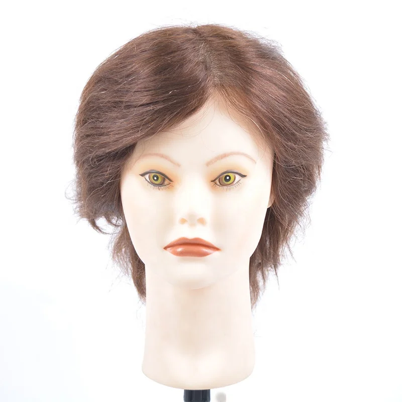 Wholesale Natural Indian Human Hair Hairdressing Training Doll Heads Training Mannequin Head