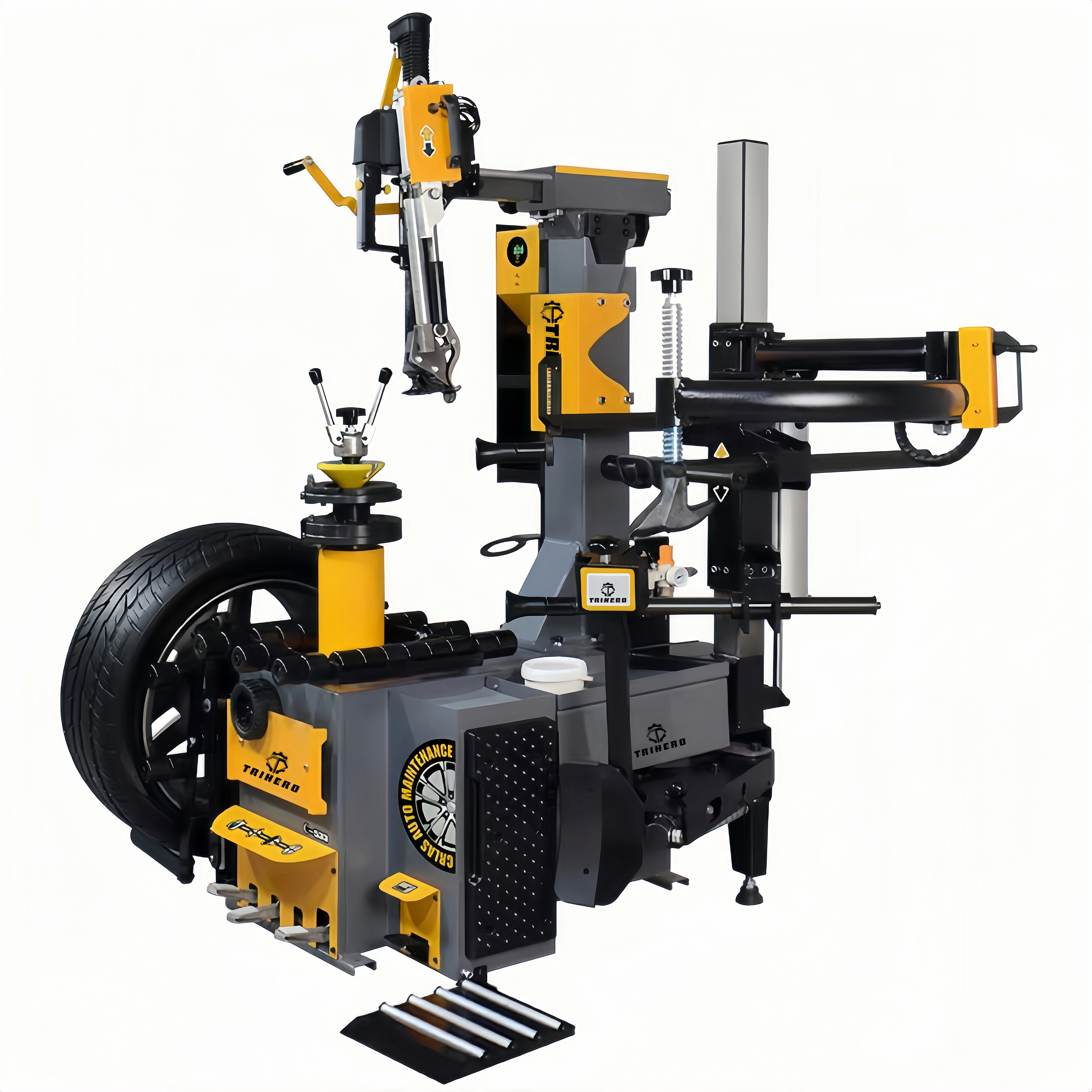Fully Automatic Non Touch Tyre Changing Machine Workshop Tire Mount Machine No Pry Bar and No Disc Swing Arm Tire Changer