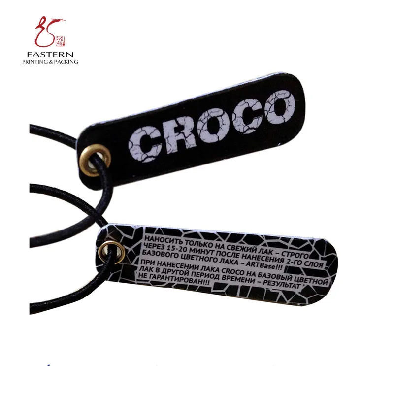 Paper Clothing Hanging Tag Label Custom Printing