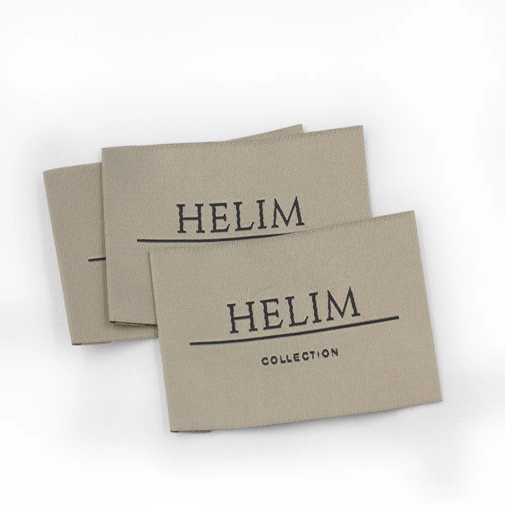 Factory Custom Woven Polyester Label Tag for Garment Clothing and Shoes Embroidered Technique Washable