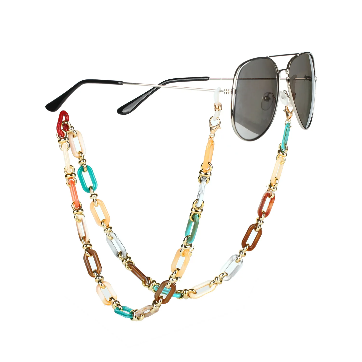 Hot Selling Retro Acrylic Eyeglasses Parts Premium Quality Pearl PVC Material Premium Retro Acrylic Res Featuring Pearl PVC