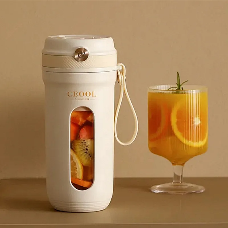 10 Blades Electric Juicer Portable Blender 350ML Fruit Mixers 3000mAh USB Rechargeable Smoothie Juicer Cup Squeezer Juice Maker