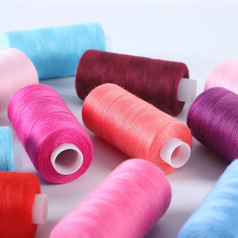 Manufacturers Supply Polyester 402 Sewing Machine Thread 400 Yards Multi-color Household Sewing