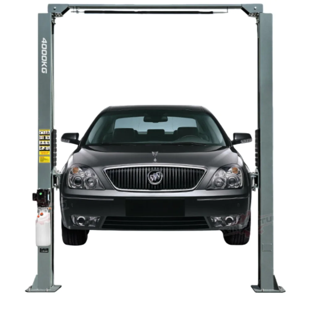 4T Electric Double Cylinder Hydraulic Two Post Floor Car Lift with 1800mm Lift Height