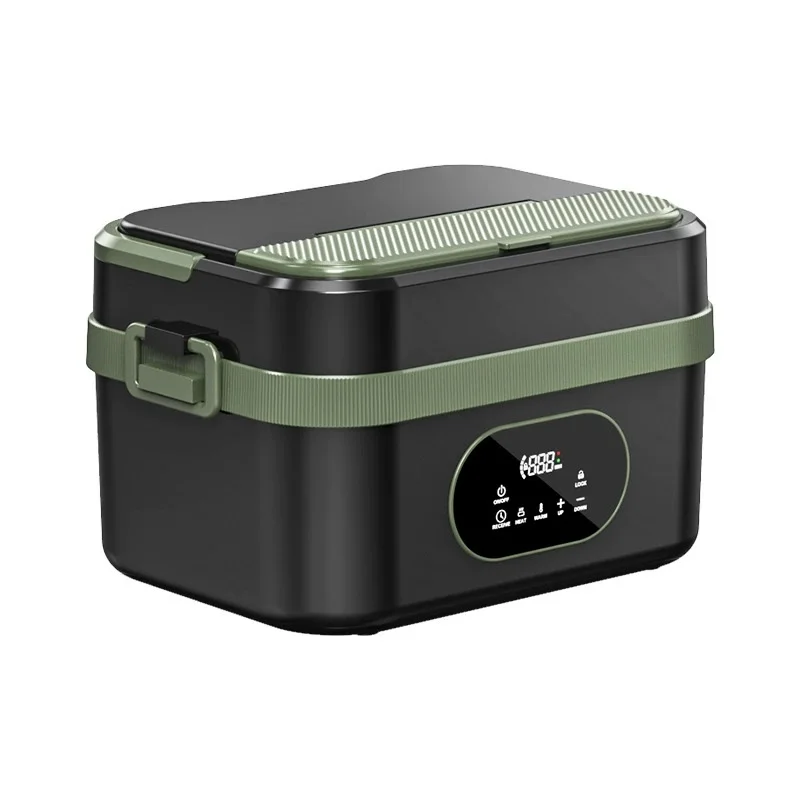 1.5L Electric Fast Heating Food Warmer Portable Self Heating Digital Display Wireless Lunch Box with Children Lock and Timer