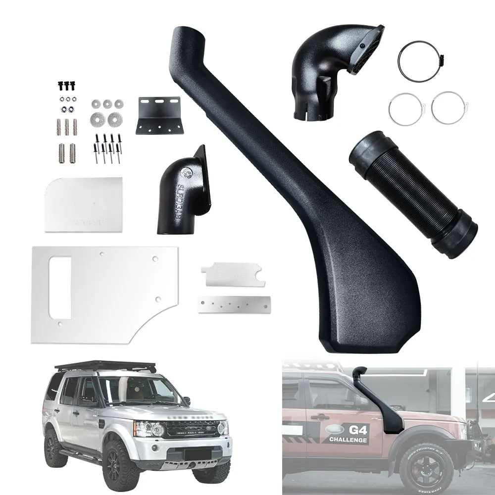 1Set Car ABS Plastic Air Intakes Parts Set Auto Snorkel Kit for Land Rover Discovery 3 4 LR3 2003-2009 LR4 2010-2017