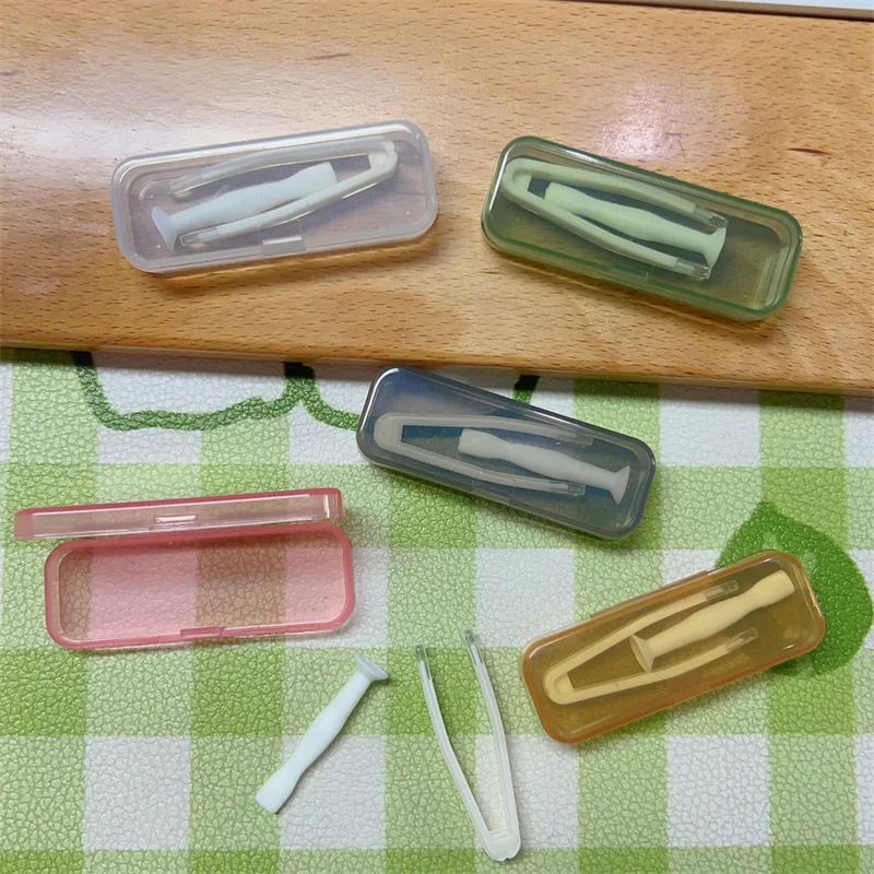 AY-SHOW Portable Contact Lens Remover Tweezers ABS Material Daily Disposable Contact Lens Applicator Sticks Wholesale