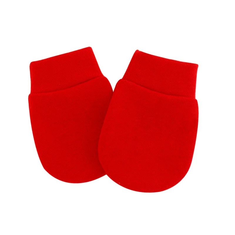 0-6M Cotton Baby Toddler No Scratch Mittens Gloves Soft Newborn Baby Mittens