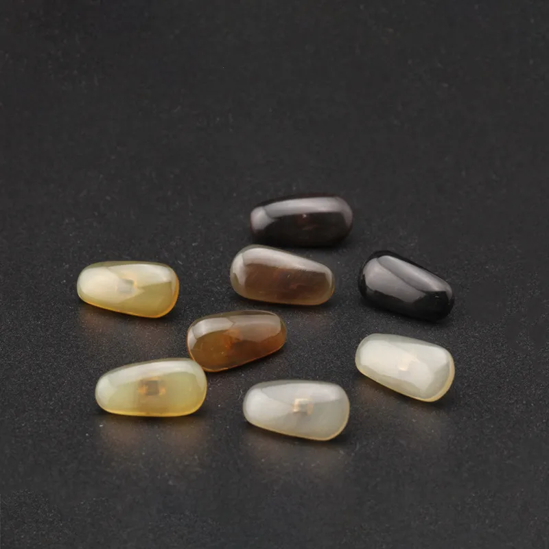 Shenzhen Handmade Buffalo Horn Nose Pads Accessories Ox Horn Optical Frames Eyeglasses Parts Custom Nosepads