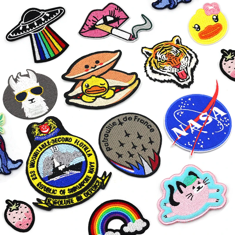 Free Sample Custom Factory Printed Woven 3D Embroidery Patch with PVC Iron-on Backing Personalized Sew-On Lace Fabric