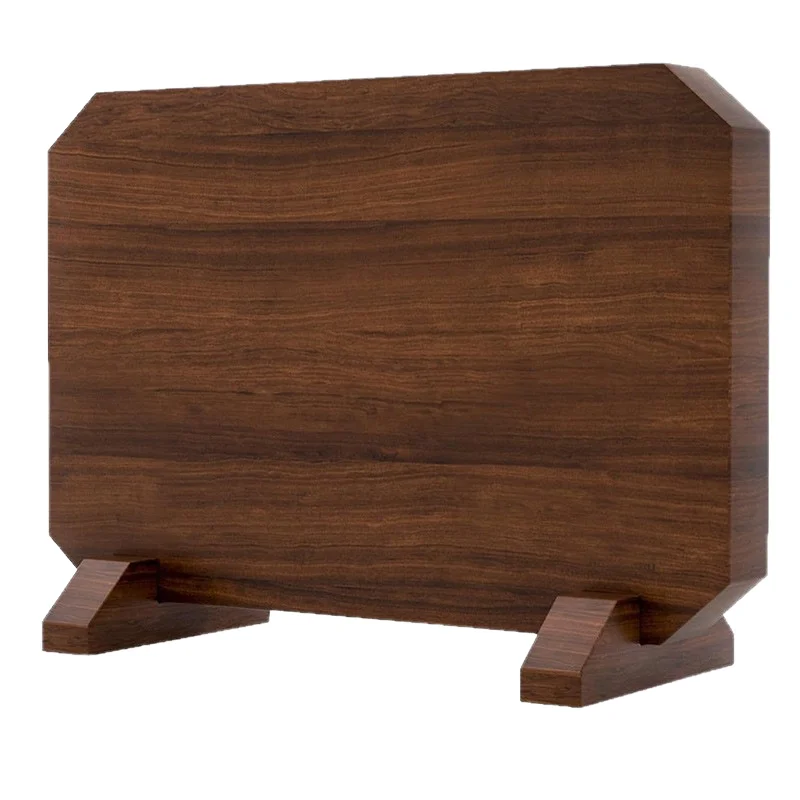 ZY Brand Double-Sided Magnetic Acacia Wood 10-Piece Customizable Knife Block Roll Bag Holder Kitchen Counters Home Office