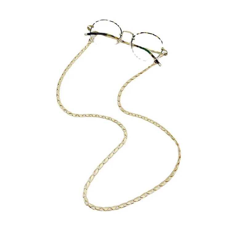 UNOC Hot Sale Heart Shaped Metal Sunglasses Cord Geometric Eye Glasses Chains Trendy Eyeglasses Parts