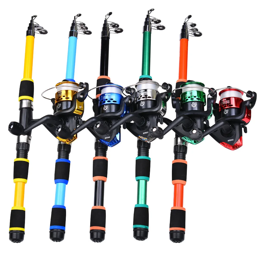 ZHUO RUN New Style 1.5m 1.8m Fashion Kids Fishing Rod and Reel Combo Full Other Lure Set Fishing Rod Set
