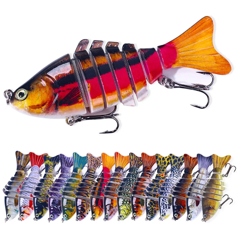 ZHUO RUN 9.7cm-14.5g Wholesale Hard Plastic Multi-jointed Lure Artificial Bait Segmented Lure