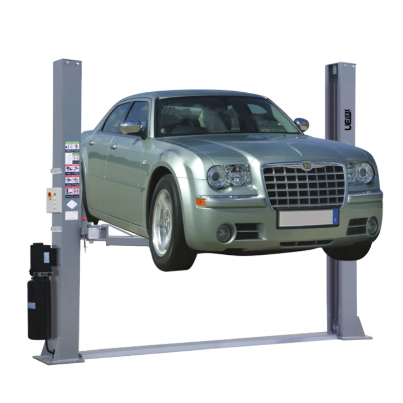 UE-8235E CE 3.5T car lifts automatic unlock electric release floor plate 2 post car lift hydraulic car lift for service station