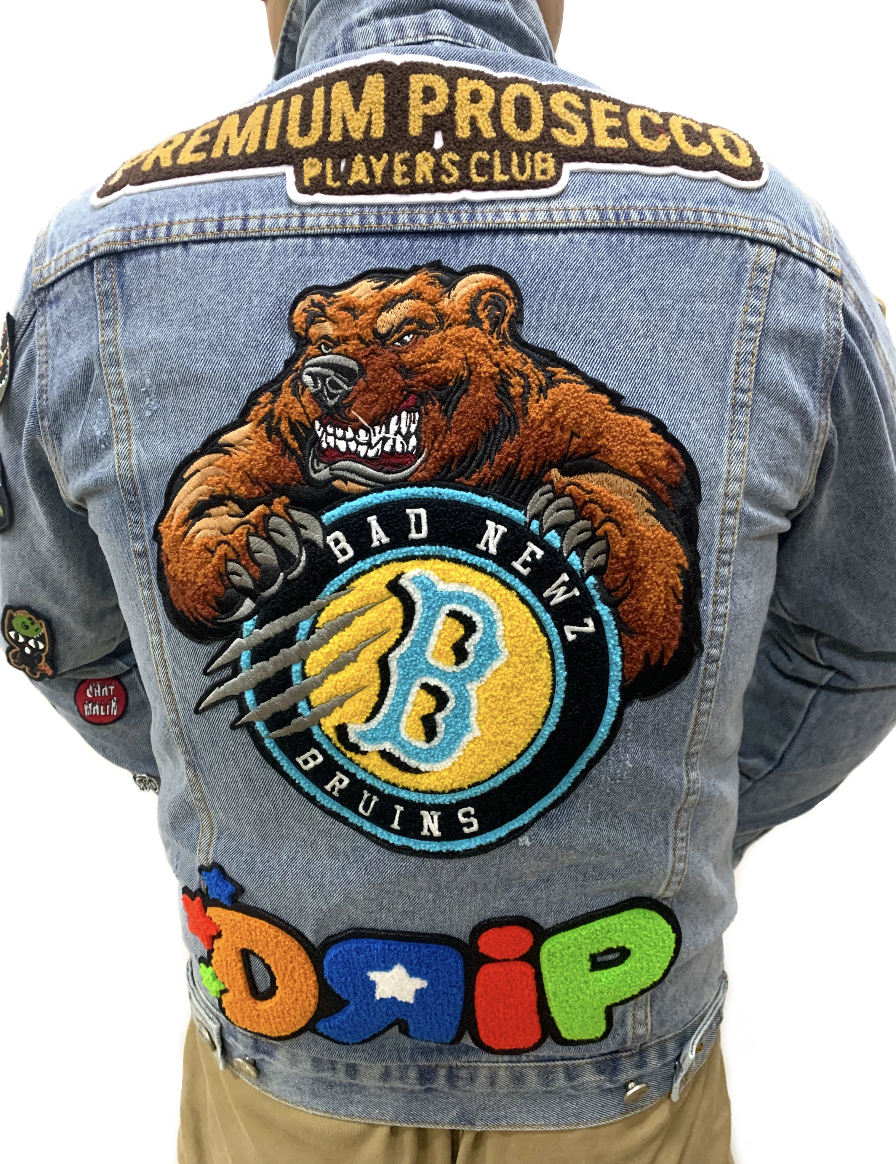 Custom Overlock Edge Flower Chenille Embroidered Iron on Patches Logo Tiger Patch Embroidery Broder Chenill Patches 1-3 Day