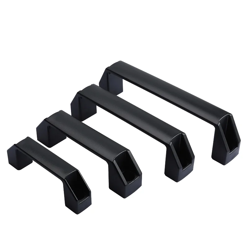 ZHENGQIANG ZQ-120 Industrial New Energy Equipment Simple Electric Box Cabinet Door Thickened Black Nylon Handle Furniture Knobs