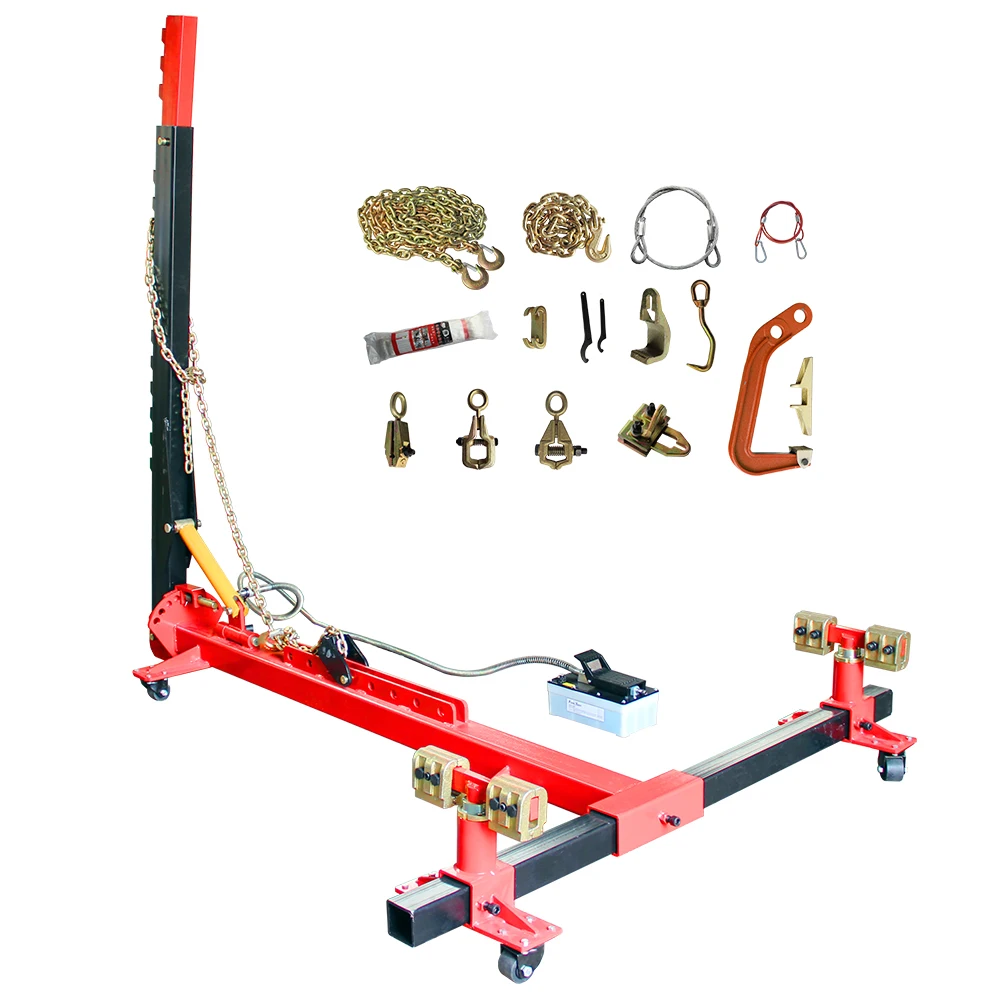 AT-8 AUTENF Metal Portable Car Body Frame Repair Machine Auto Bench Rotisserie and Dent Puller
