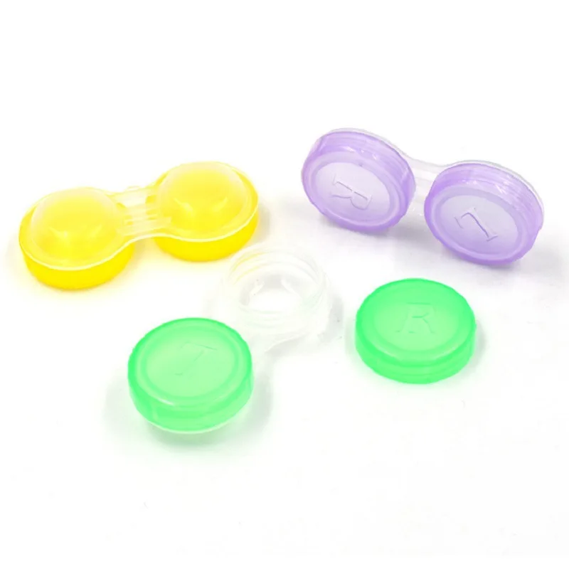 Cute Cases for Contact Lenses with Tweezer and Applicators and Bottles Provate logo Acceptable