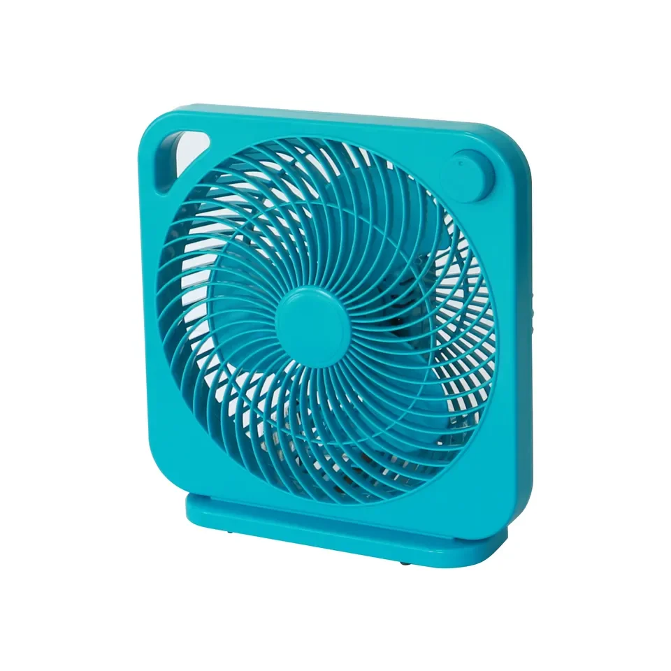 1.8 Meters Cord Whisper-quiet Strong Wind 30W High Fan Speed Mini Electric Air Cooler Square AC Desk Table Box Fan for Office