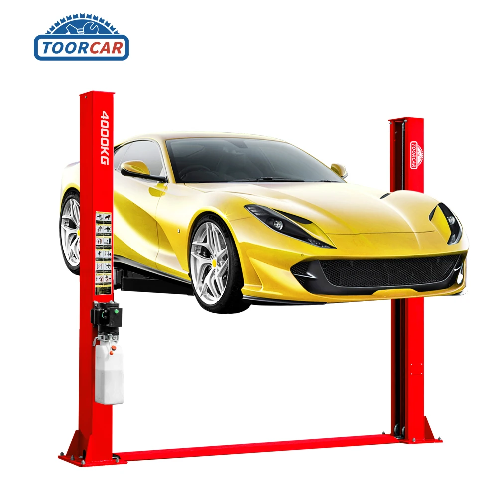 Sunmo CE Ali Certified Vehicle Two Columns 4 Ton 4000kg Hydraulic Car Hoist 2 Pillar Post Car Lifter 2 Post Car Lift