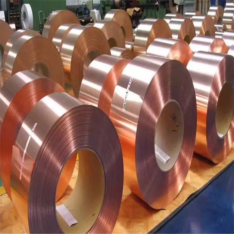 0.5mm T1 T2 C10200 C11000 C10100 C12200 C12000 Red Copper Strip Coil Copper Sheet Foil Roll in Stock Factory Price Per kg