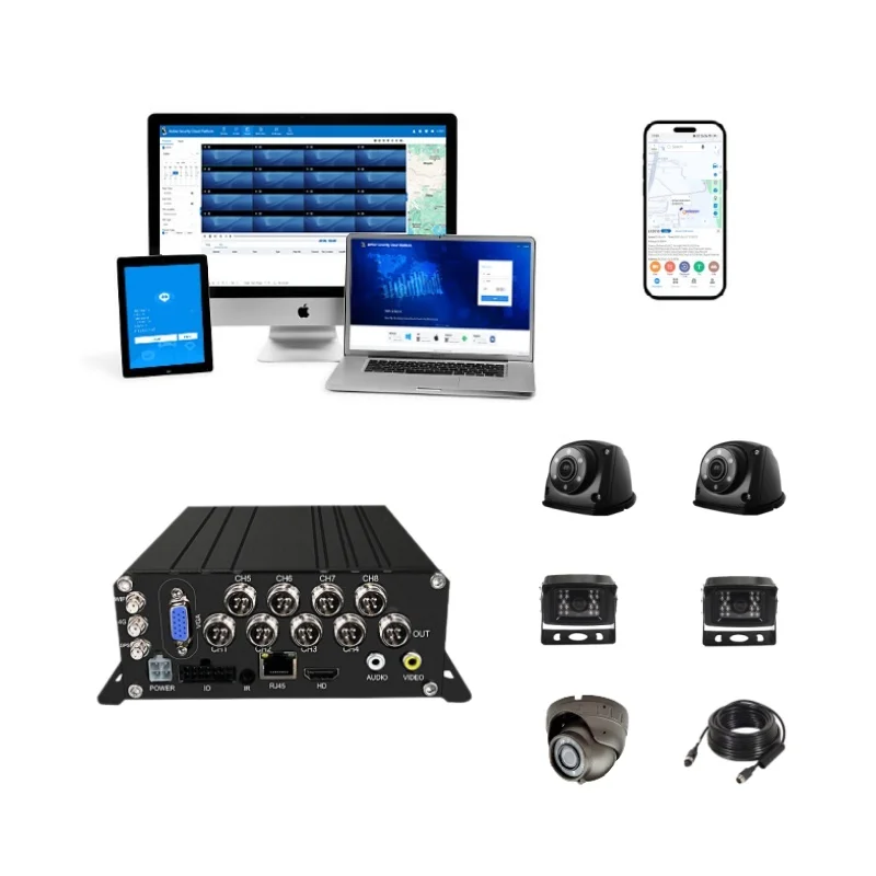 Suntex  8CH AHD Mobile DVR 1080P  GPS Car Black Box Fleet Management Video Safety Driving Monitoring System
