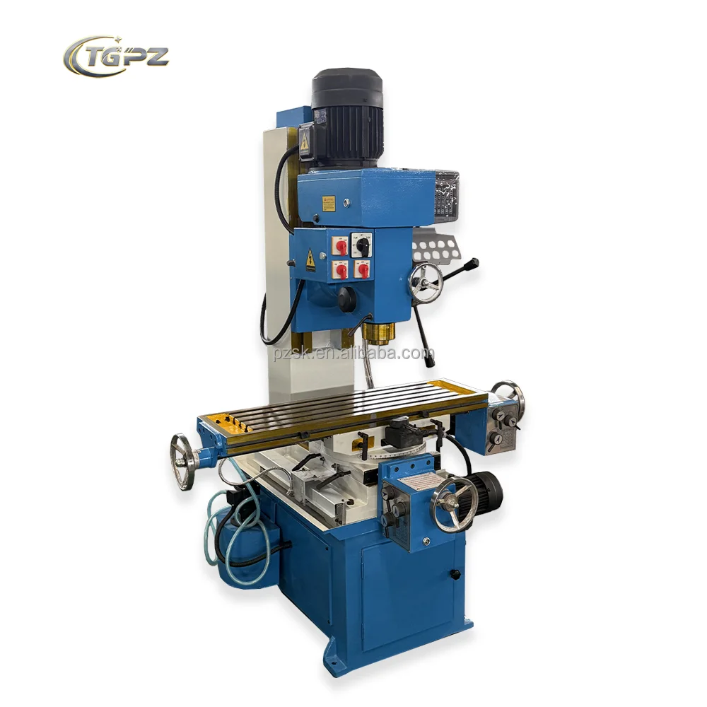 ZX50C Mini Vertical Milling Machine 220V Universal Drilling and General Purpose Usage