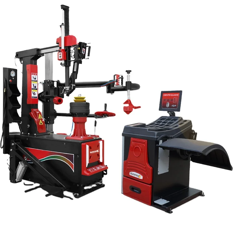 Sunmo Car Tire Changer and Wheel Balancer Combo for Auto Repair Garage Equipment