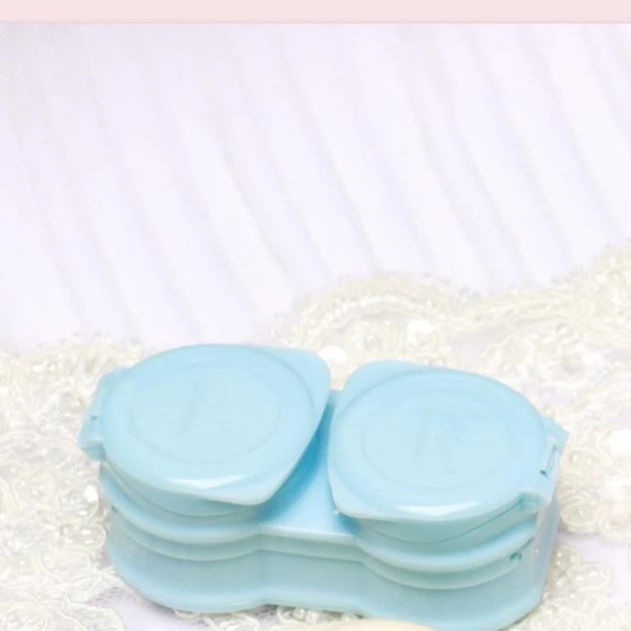 FreshLash  Container Contact Lenses Big Case Colorful Double Box Cheap Contact Lenses Case Simple Lens Accessories