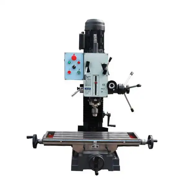 1.5KW Manual Mill Drilling Machine 1250 RPM Variable Speed Heavy Duty Horizontal Lathe with Max Drill Capacity of 45mm
