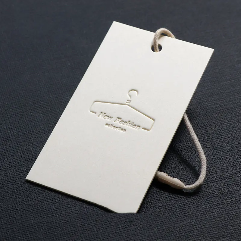 Free Logo Design Custom Clothing Swing Tags New Factory's Paper/PVC/Leather Labels Recycled for Garments Bags Shoes
