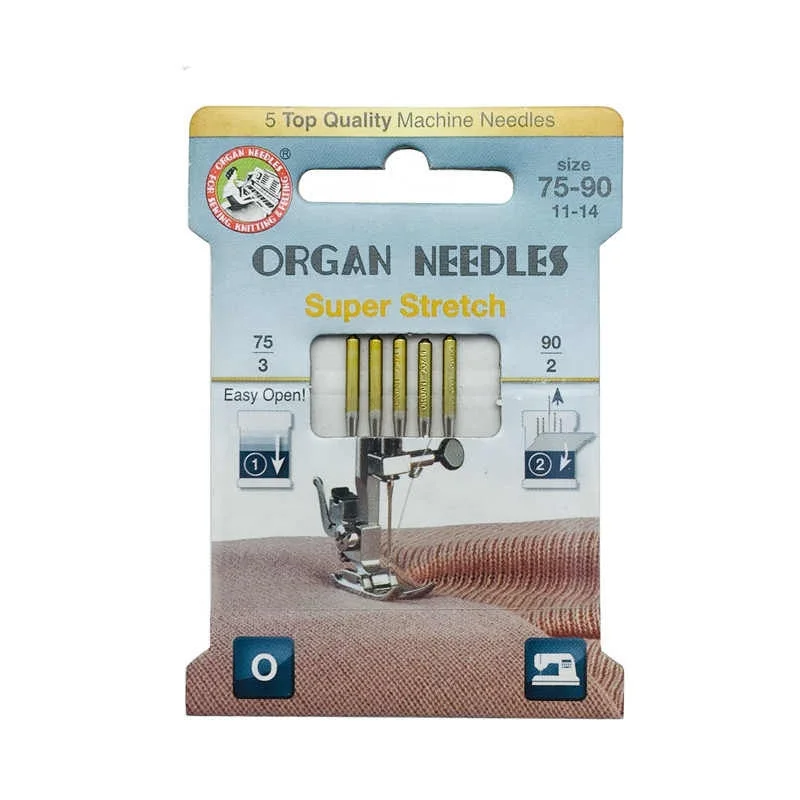 Top Quality Organ Needles Household Sewing Machine Needles Stretch for Knitted Fabrics and Elastic Fabric