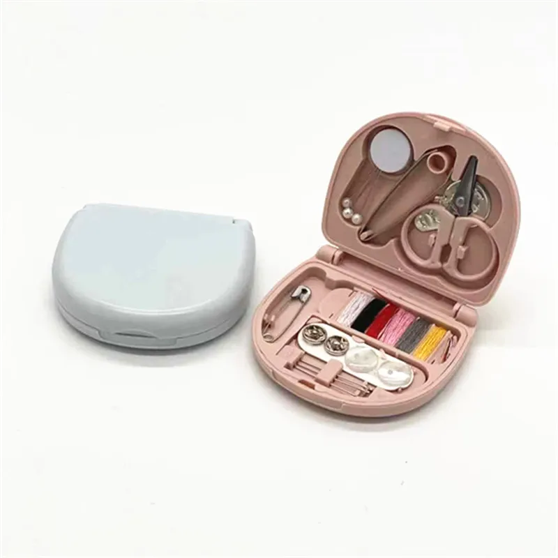 European Mini Portable Sewing Box Small Household Cross-Border Sewing Tools Wholesale Promotional Suit Sewing Supplies