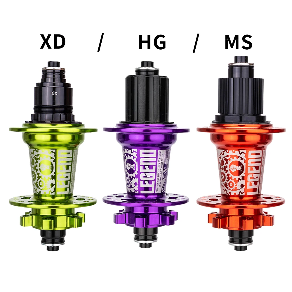 ZTTO Mountain Bike Hub 32 Holes 6 Pawls Disc Brake Bearing Thru Axle Quick Release Bicycle Wheel 142 135mm