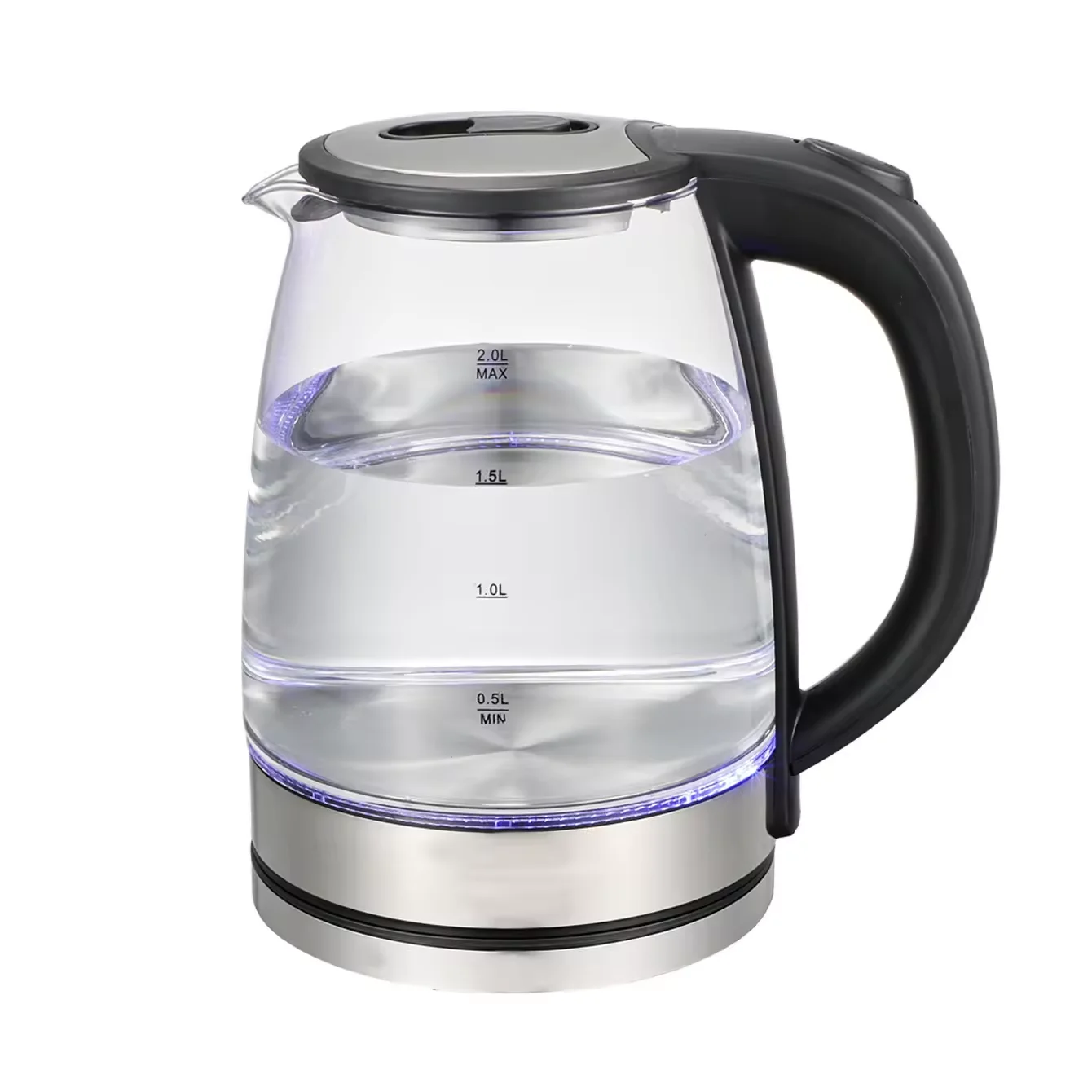 Special Offer 2.0L Portable Glass Electric Kettle Boils Water Automatic Shut-off Keep Warm for Home Use