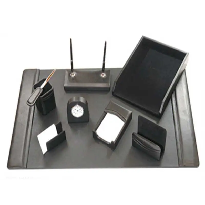 PU Leather Set Professional Office Desk Set for Gifts