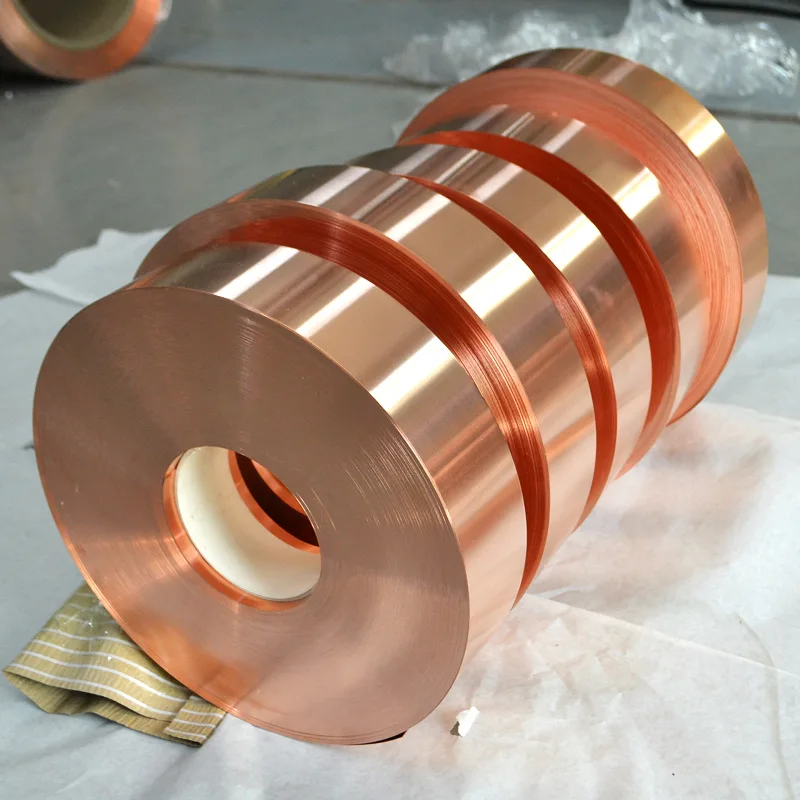 0.01 0.05 0.15 0.35 0.9-6mm Copper Strip Supply Copper Sheet Copper Skin Copper Foil Copper Strip