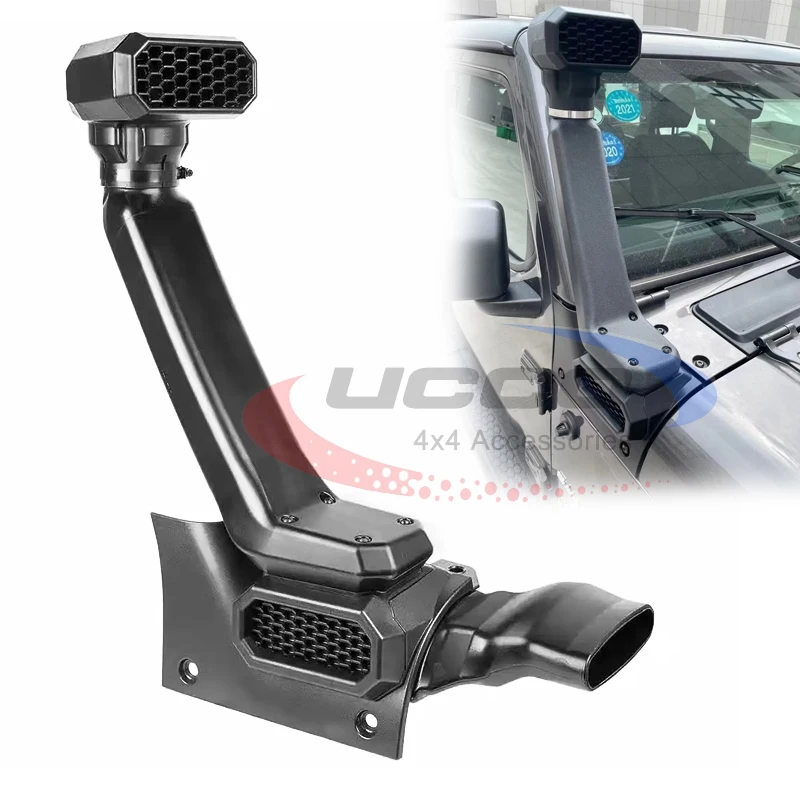 Car Snorkel Kit ABS Plastic Air Intakes Parts Set Auto Snorkel Kit Fit for 2018+ J-eep JL Model Wrangler Fits 2 Door or 4 Door