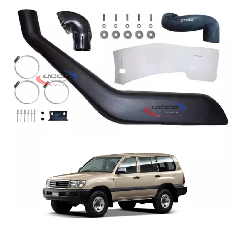 4x4 Snorkels for Land Cruiser 100 Series Wide Front Pick-Up Cold Intake System Snorkel Kit Fit 1990-1997 Land Cruiser 100