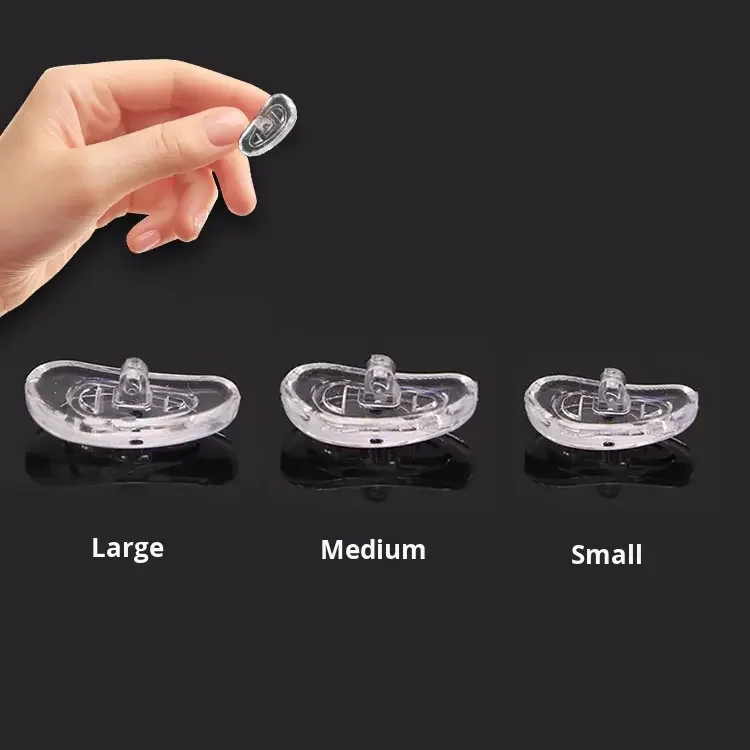 Ultra-Soft Silicone Curved Nose Pads Eyeglasses Parts for Comfortable Glasses Wear