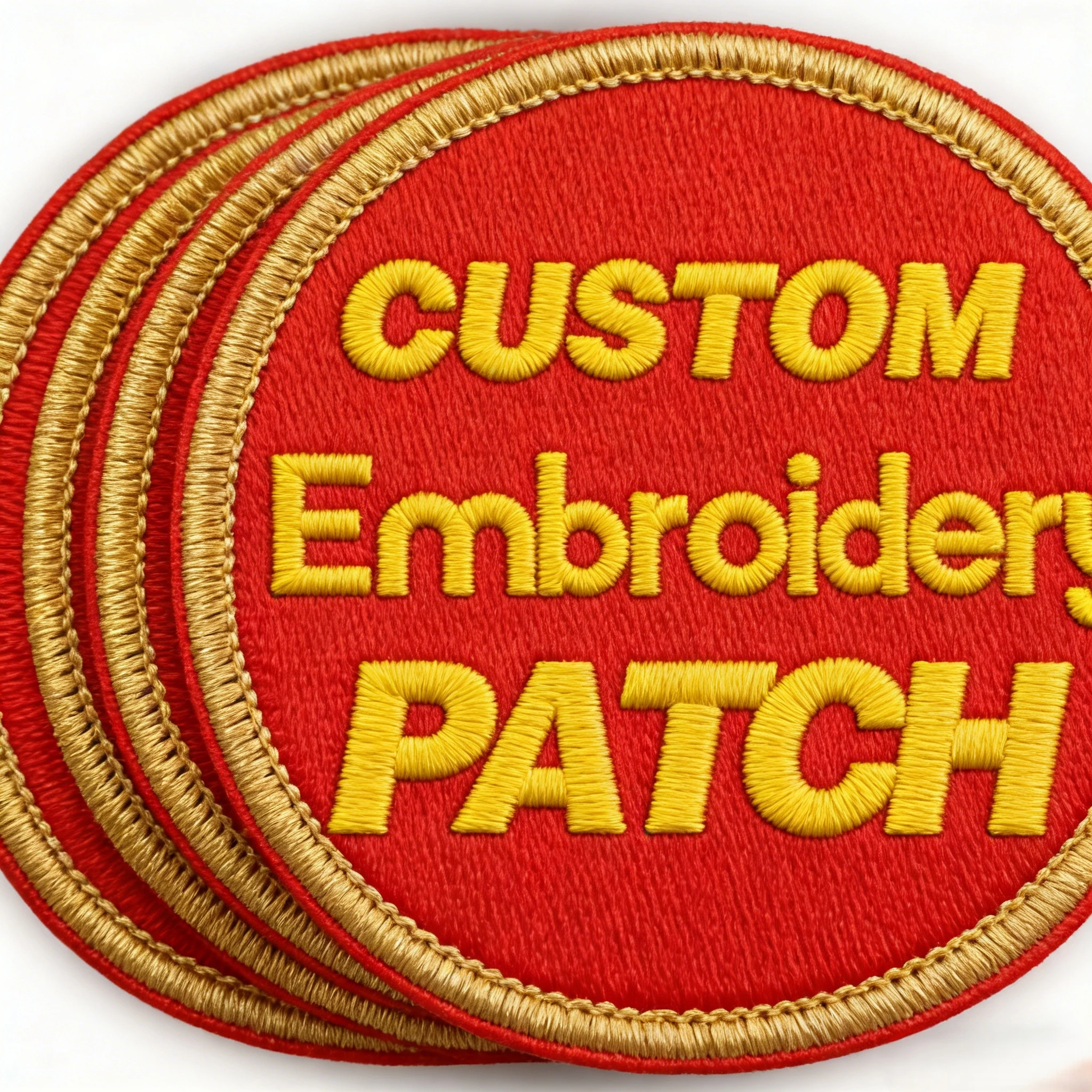 Low MOQ Personalized Embroidery Woven Tag Custom Patches