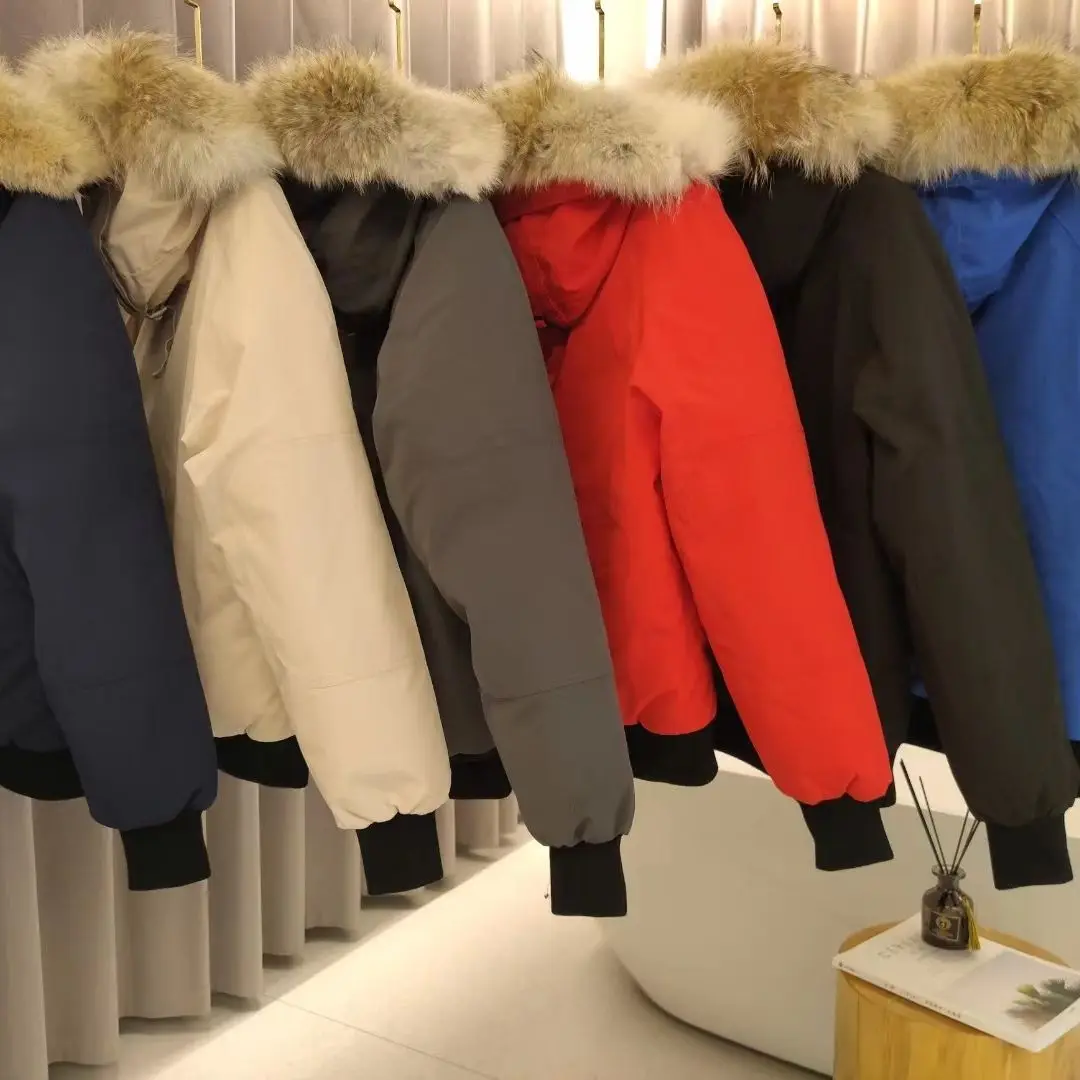 Goose Down Streetwear Jacket Canada 01 Style Pilot Winter Stand Collar Men's and Women's Couple Parka Coat