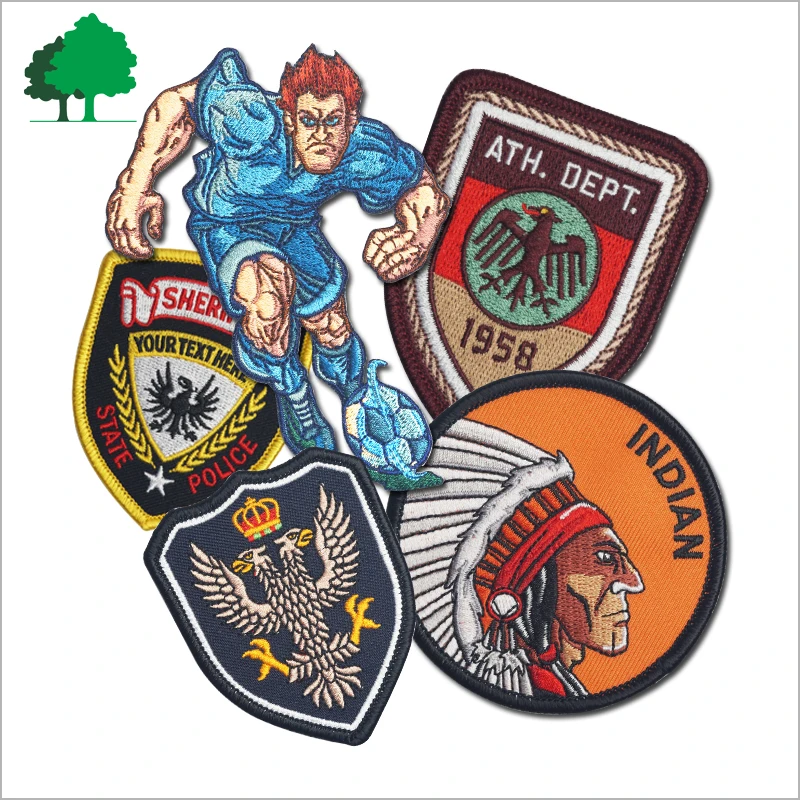 Custom High Quality Machine Embroidery Patches Durable Decor Patches for Clothing