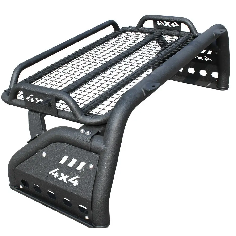 Universal 4x4 Accessories Black Stainless Steel Roll Bar