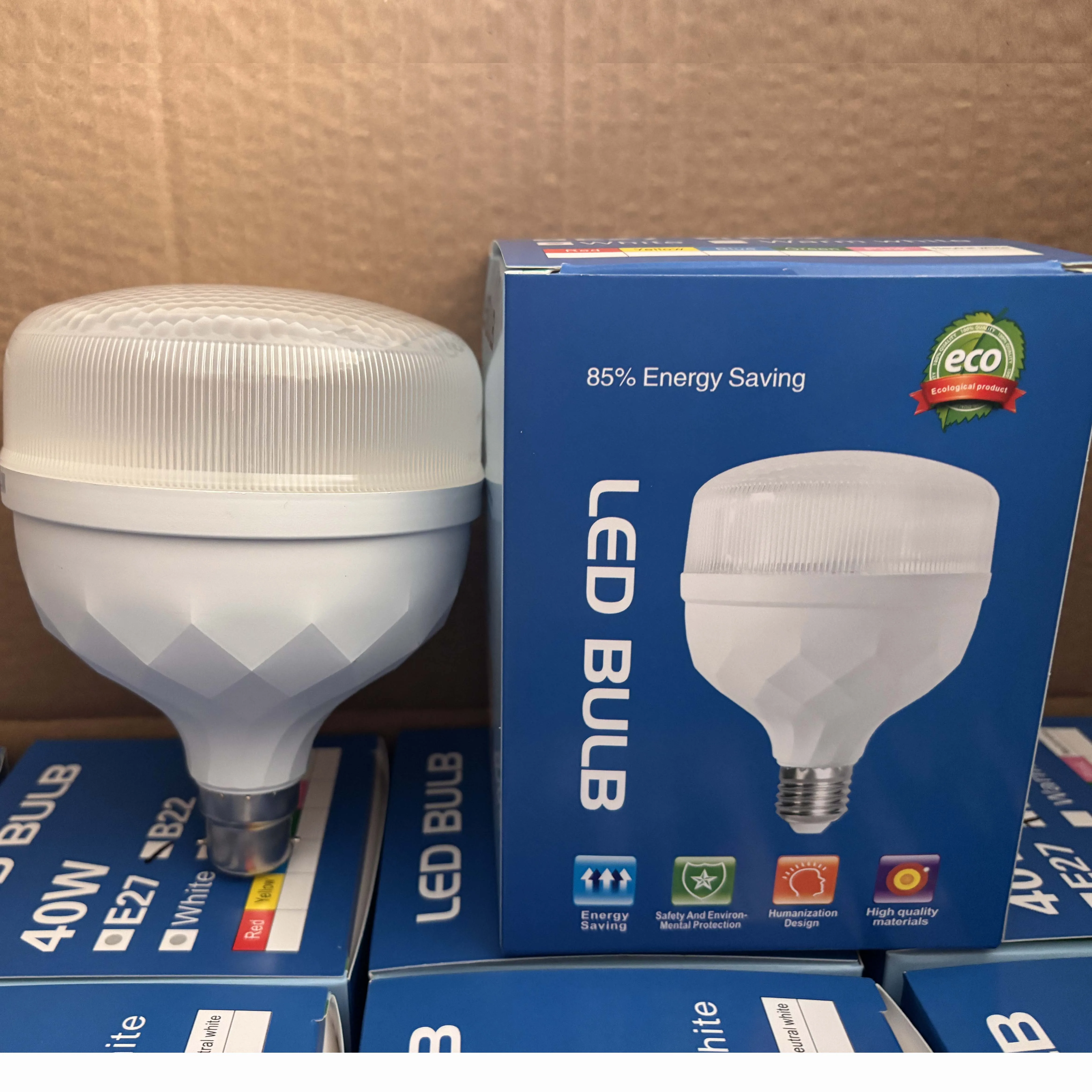 Zhongshan New Custom Commercial Quality PC+PBT Cover Diamond Shaped 5 10 15 20 30 40 50 60W LED Ampoules T Bulbs for Decor