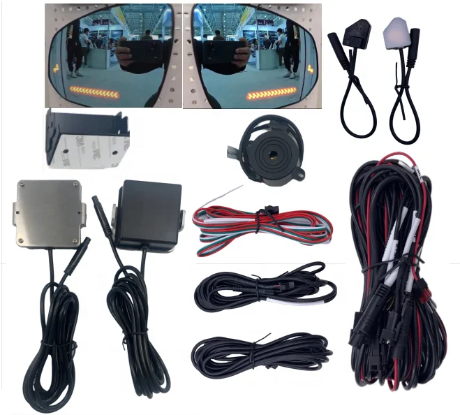 BSD 24GHz Rearview Mirror Adas Blind Spot Monitoring Lane Change Safety Warning System CarSafety Driving Assist  for toyota