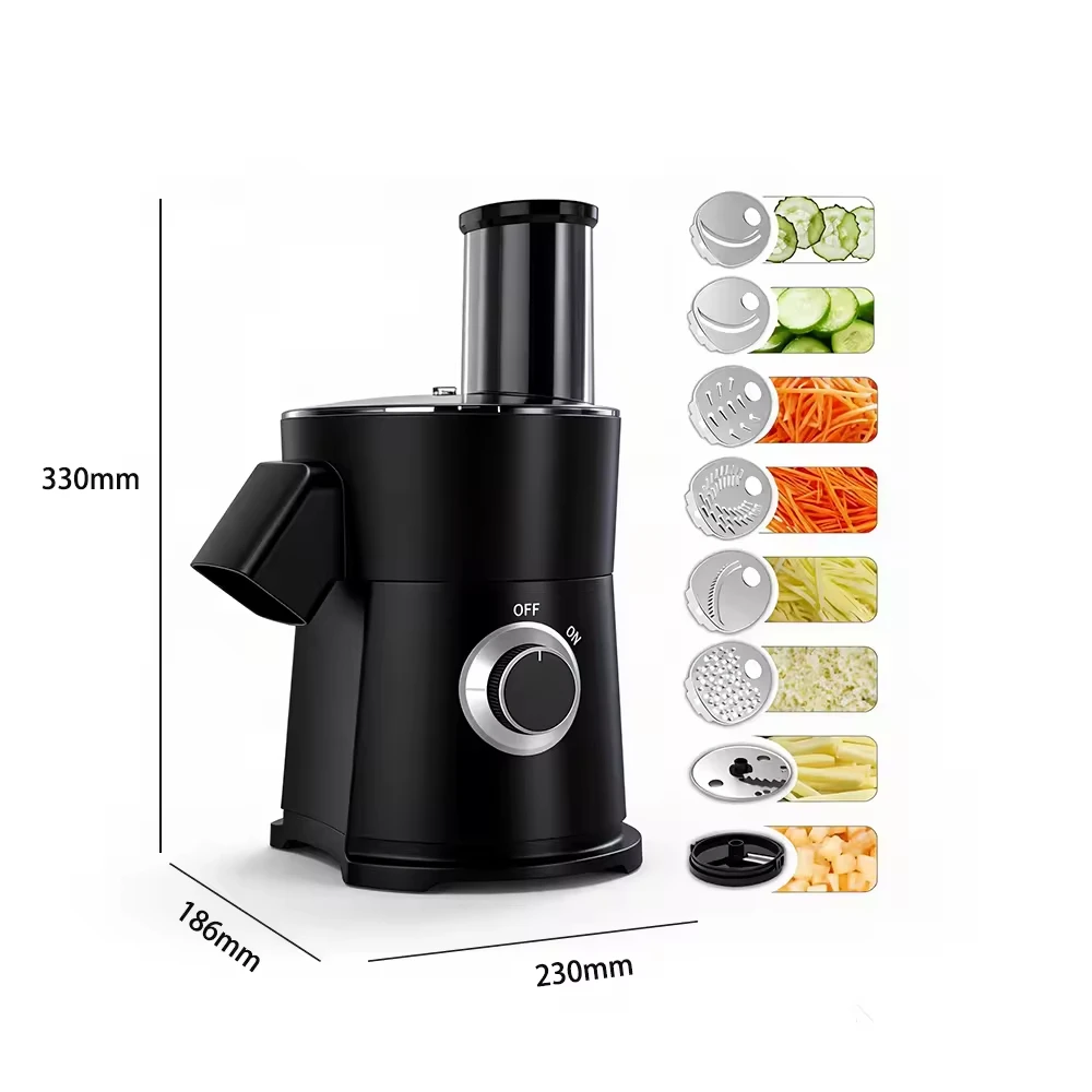 1 Speed Electric Food Processor Vegetable Cutter with Straightforward One-button Operation Function for Salad Maker
