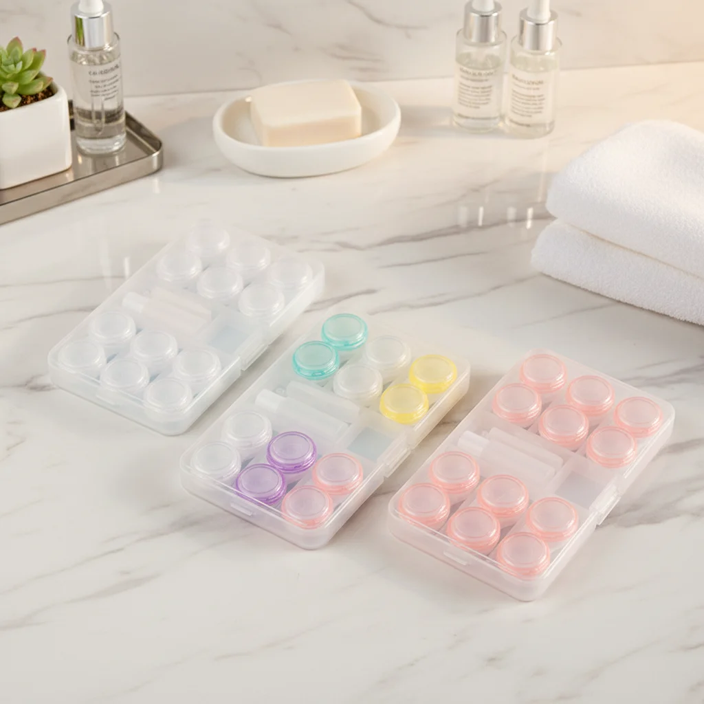 Contact Lens Accessories/high Quality Colorful Contact Lens Fashion Contact Lenses Cases With Accessories