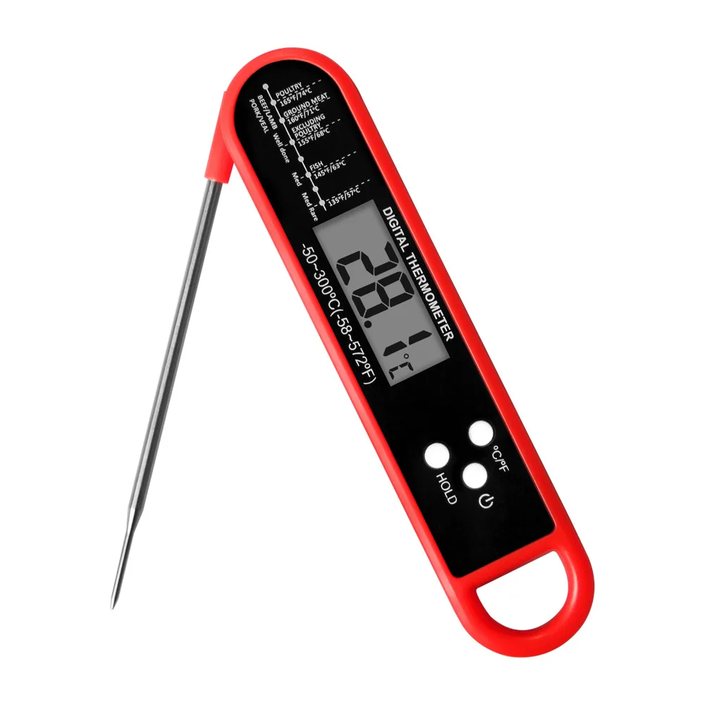 0.5 Seconds Instant Reading Meat Thermometer's Digital Display Accuracy of ±1-33°F Kitchen Gadget for Measuring Food Temperature